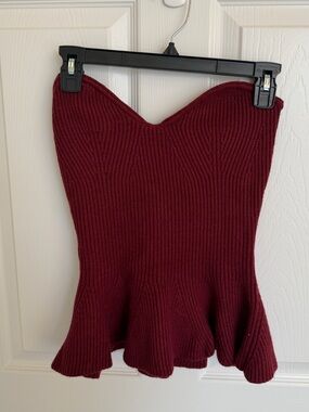 Hazel boutique sweater peplum top